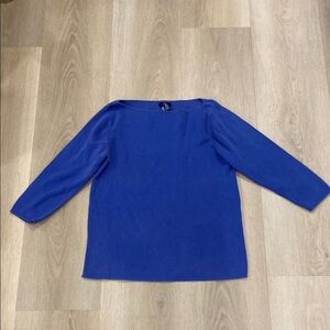 2000s Vintage GAP Blue Knit Ribbed Top Size XL